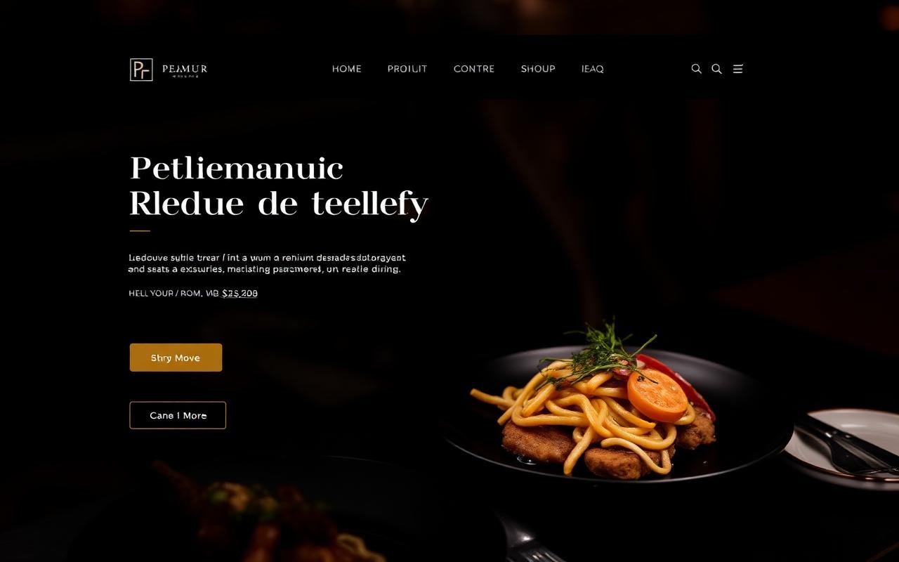Maison Noir — A reservation-driving site for a Michelin-starred restaurant